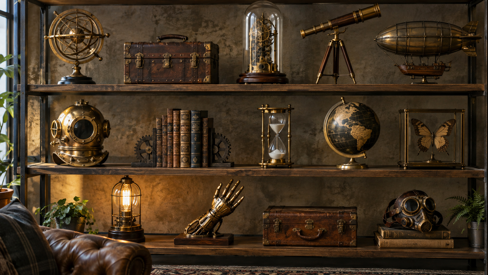 Comment associer les matières dans un style steampunk — vue principale