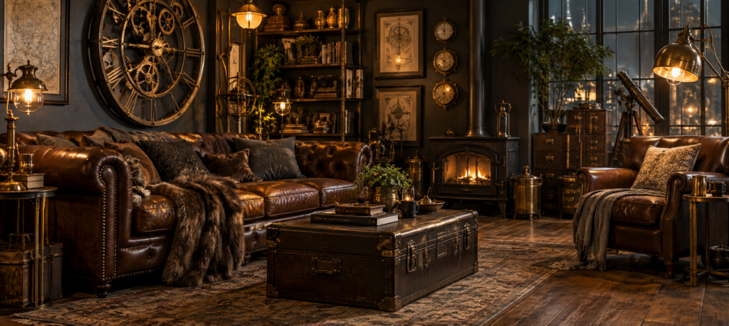 Éclairer un intérieur steampunk : lampes, ampoules et ambiance — vue principale
