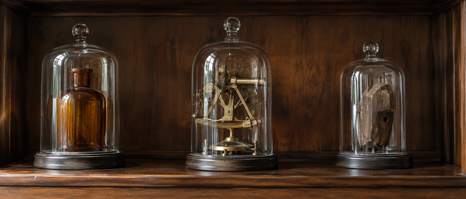 Créer un cabinet de curiosités steampunk sans effet de surcharge — détail